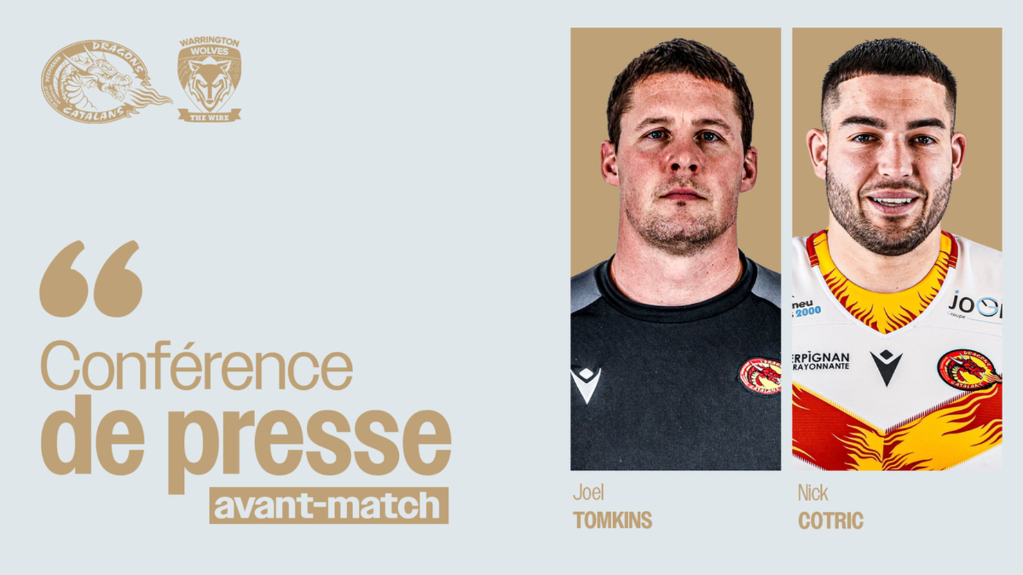 Confrence de presse | Avant-match - Dragons vs Warrington