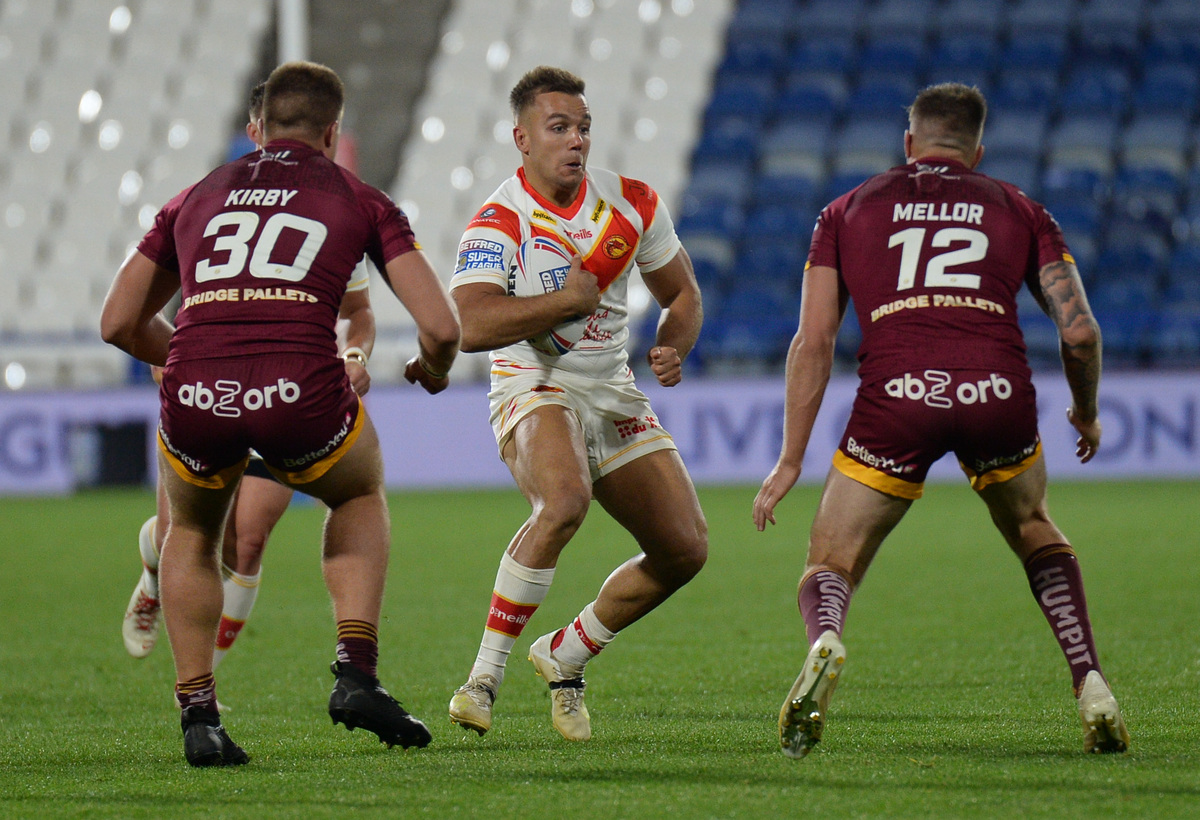 Mickael Goudemand drives the ball in